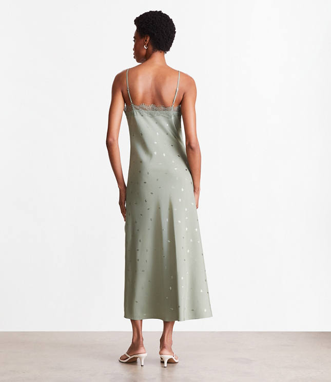 LOFT Versa Gingko Lace Midi Dress