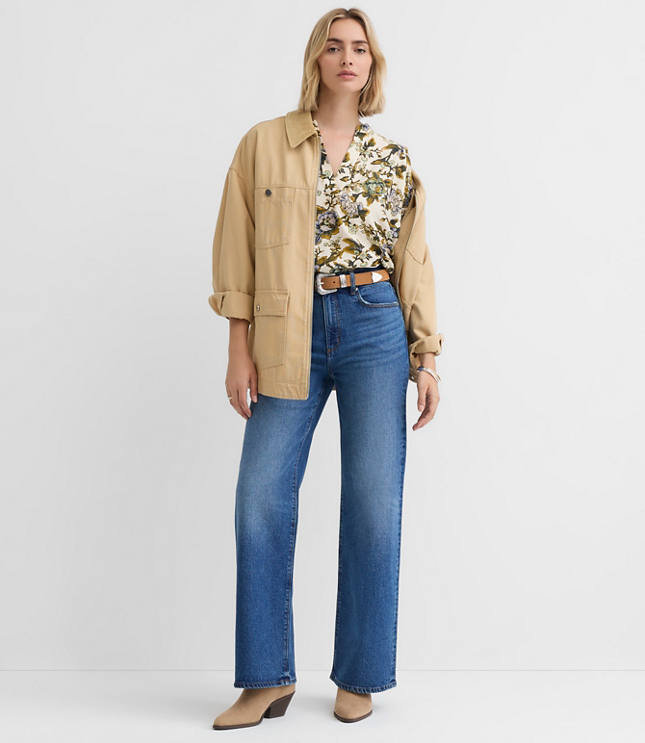 High Rise Wide Leg Jeans in Vintage Dark Wash