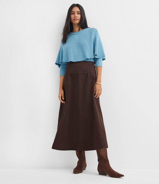 Seamed Midi Skirt