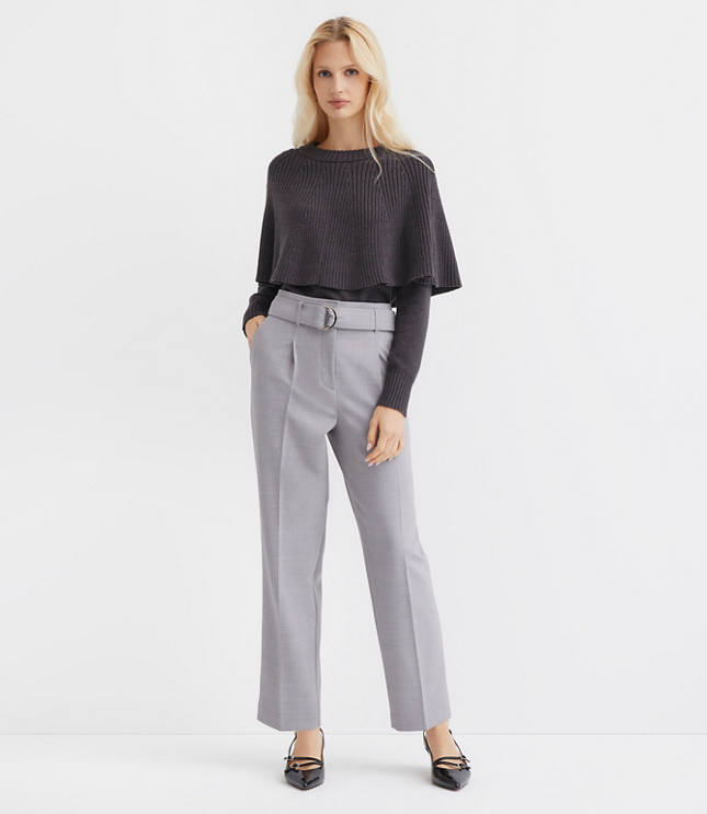 Belted Taper Pants Melange