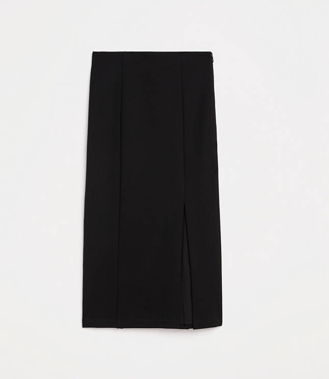 LOFT Versa Ponte Column Midi Skirt