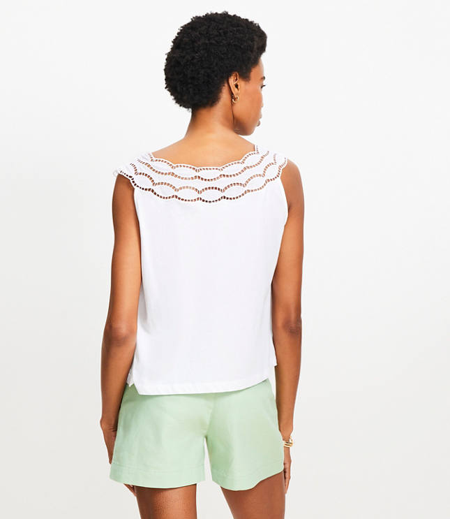 Cutout Lace Tank Top