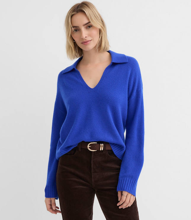 Collared Cashmere Sweater