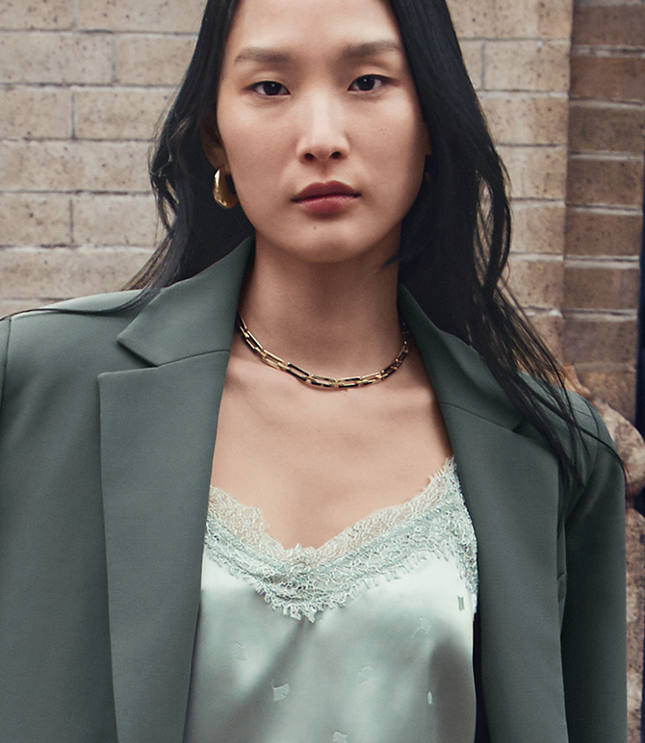 LOFT Versa Gingko Lace Cami