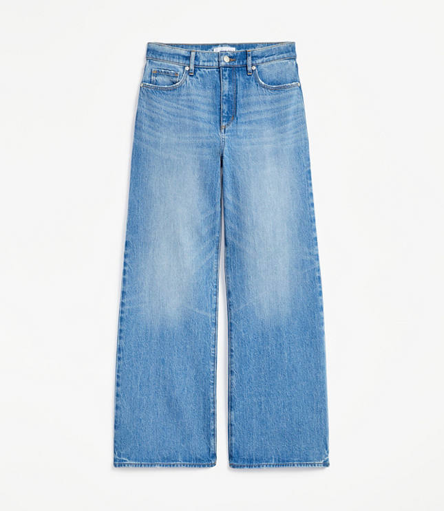 High Rise Wide Leg Jeans Vintage Indigo