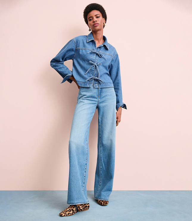 High Rise Wide Leg Jeans Vintage Indigo