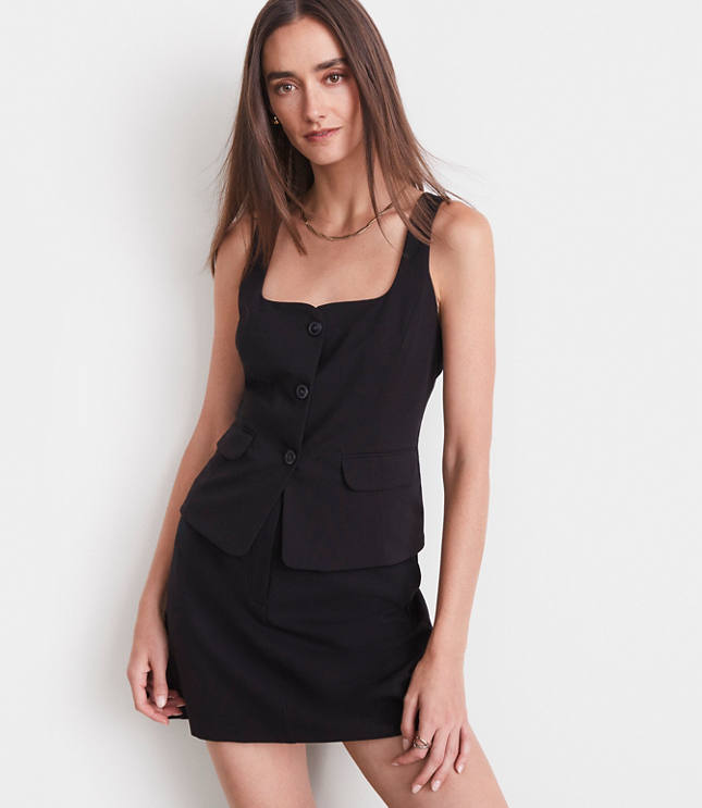 LOFT Versa Seasonless Square Neck Pocket Vest