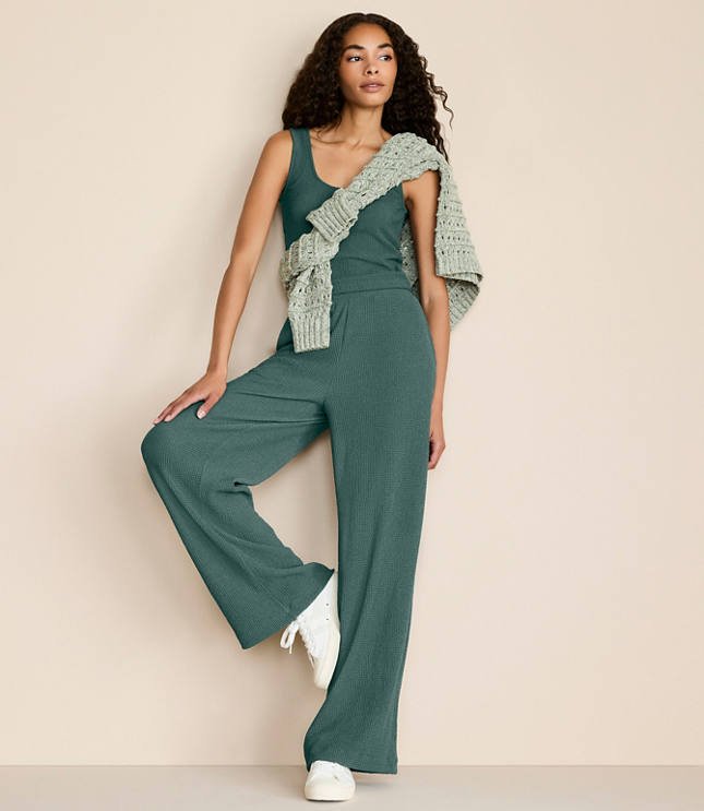 Lou & Grey Textured Wide Leg Pants