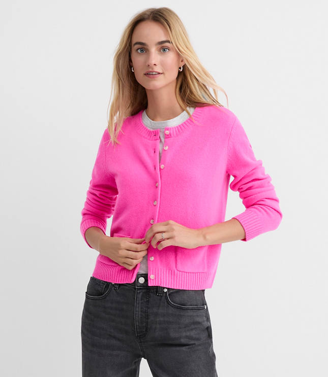 Cashmere Pocket Cardigan