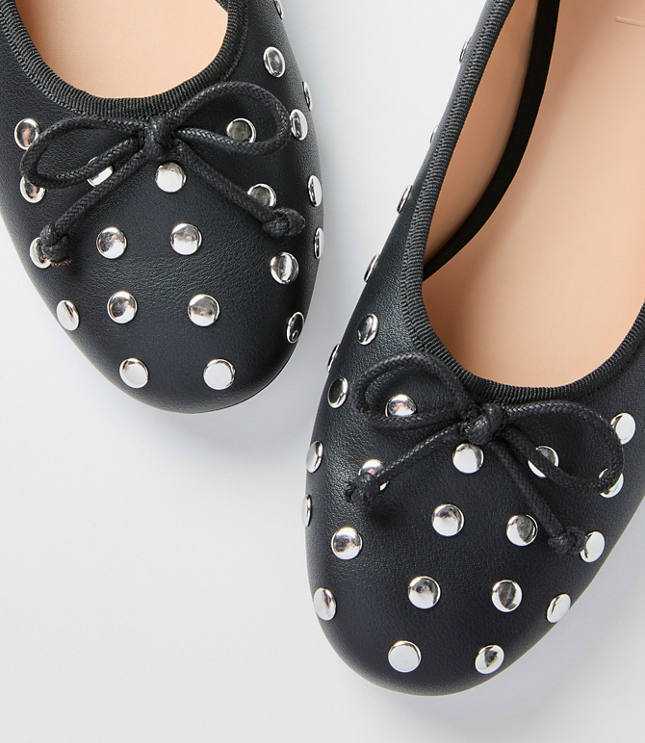 Studded Ballet Flats