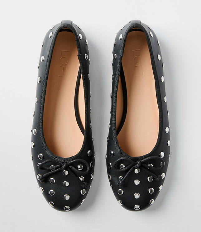 Studded Ballet Flats