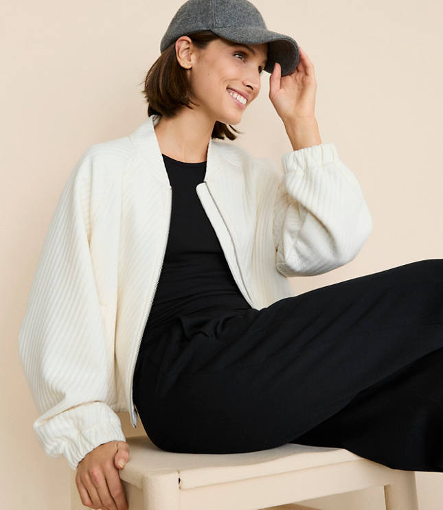 Lou & Grey Quilted Bomber Jacket