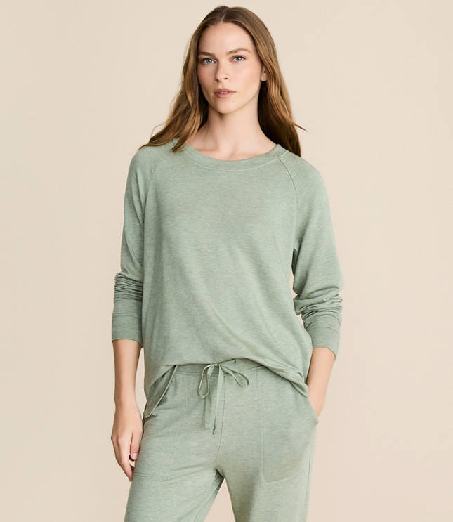 Petite Lou & Grey Heathered Signaturesoft Sweatshirt