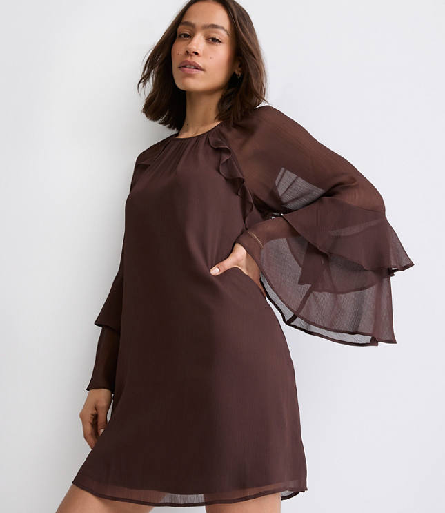 Petite Ruffle Mini Dress