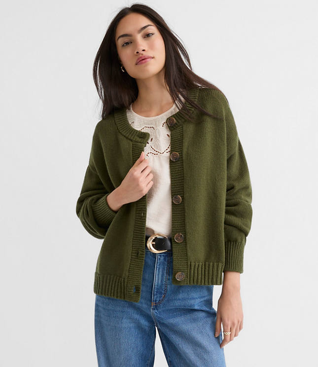 Petite Oversized Chunky Cardigan