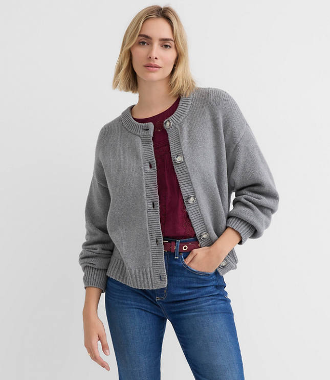 Petite Oversized Chunky Cardigan