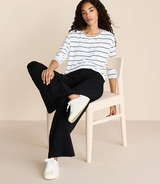 Petite Lou & Grey Striped Essential Modal Long Sleeve Tee