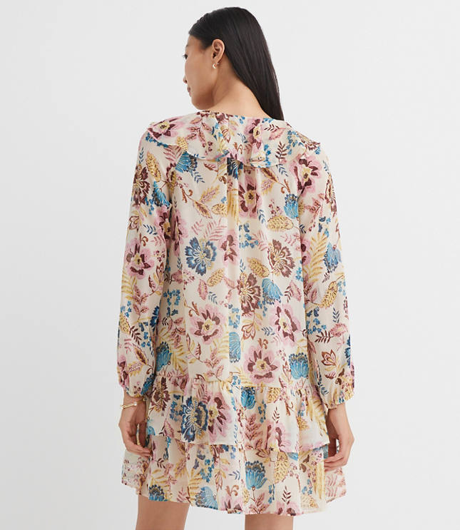 Garden Ruffle Mini Flounce Dress