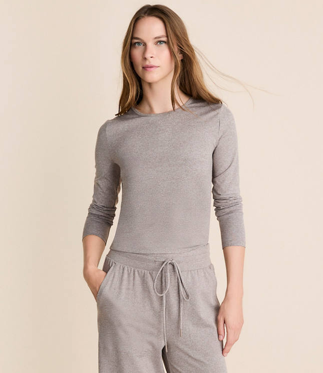 Lou & Grey Heathered Brushedsoft Tee