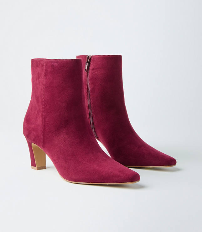Faux Suede Elongated Booties