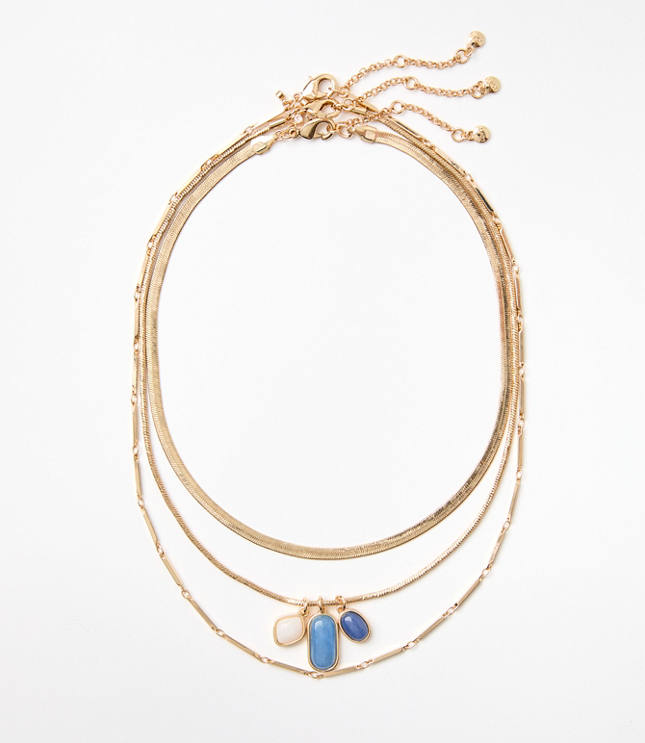 Layered Cluster Necklace Set