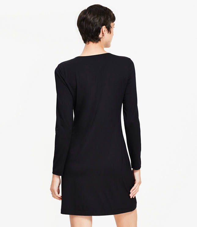 Petite Tie Keyhole Mini Dress