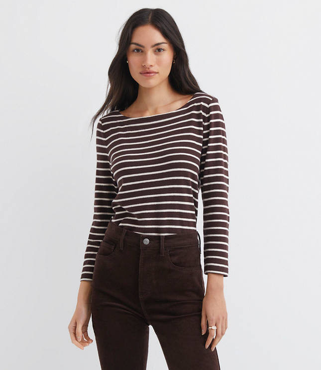 Petite Striped Harbor Tee