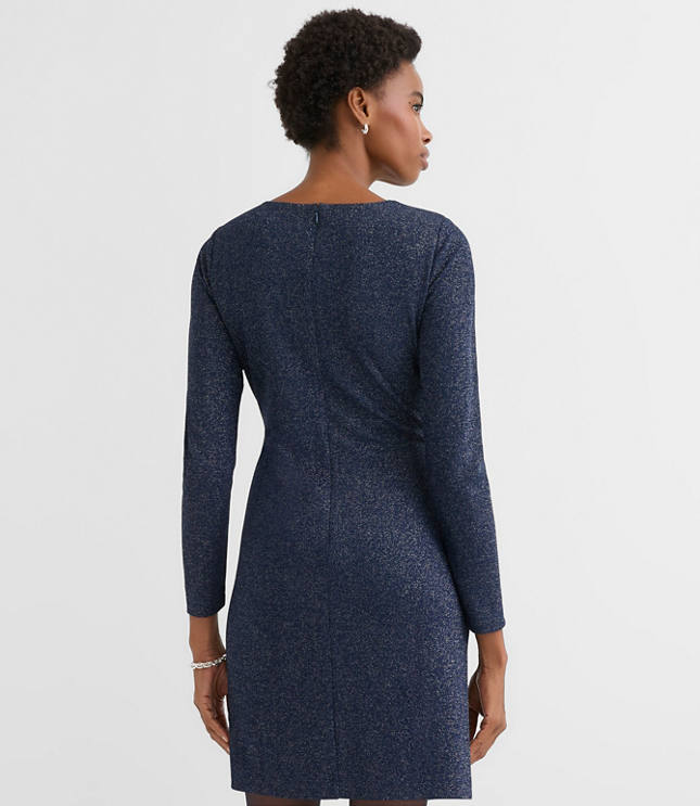 Shimmer Twist Midi Dress