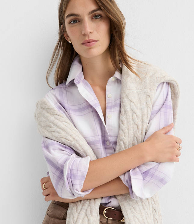 Plaid Flannel Everyday Relaxed Pocket Shirt