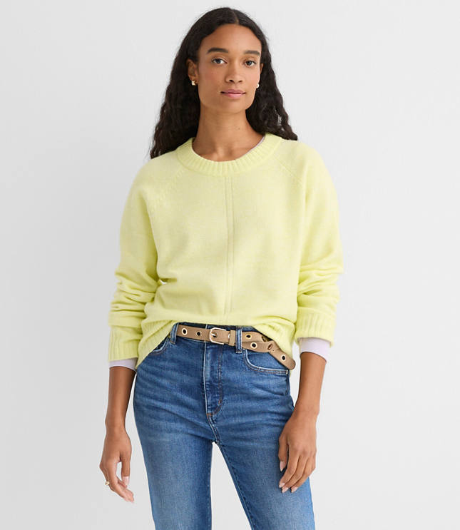 Petite Seamed Raglan Sweater