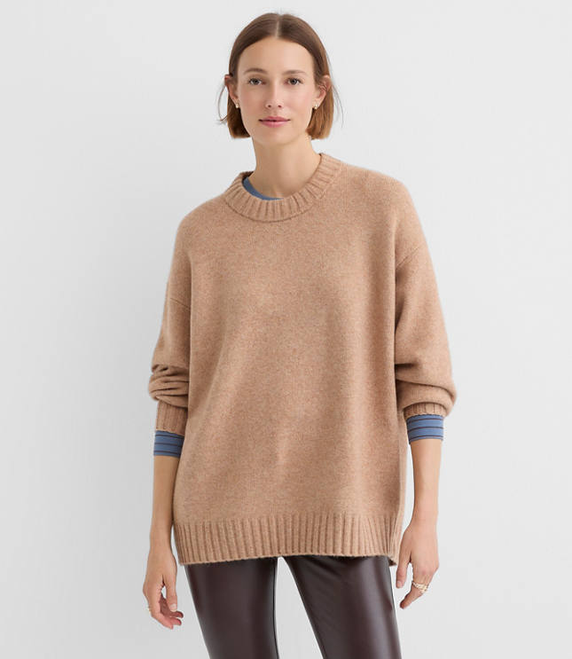 Balloon Sleeve Tunic Sweater