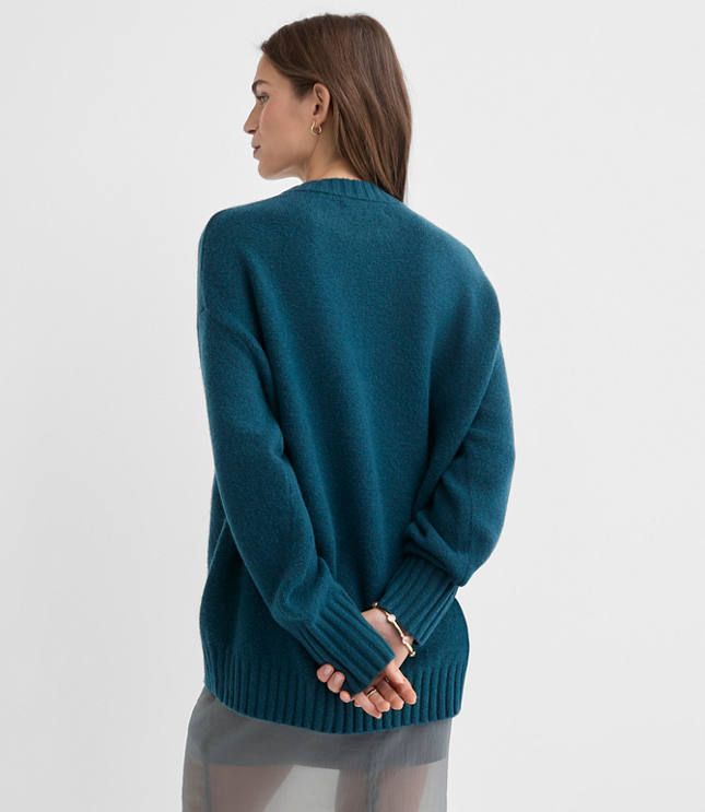 Balloon Sleeve Tunic Sweater