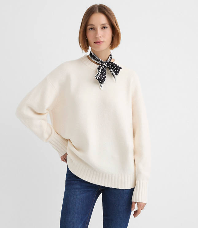 Balloon Sleeve Tunic Sweater