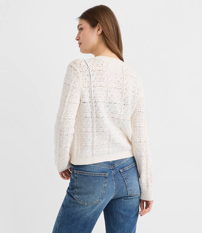 Geo Textured Sweater Jacket