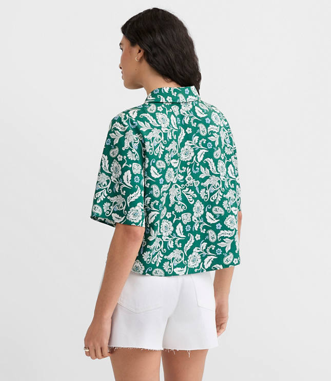 Floral Twill Relaxed Everyday Shirt