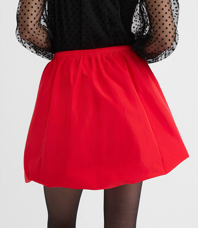 Tall Taffeta Bubble Mini Pocket Skirt