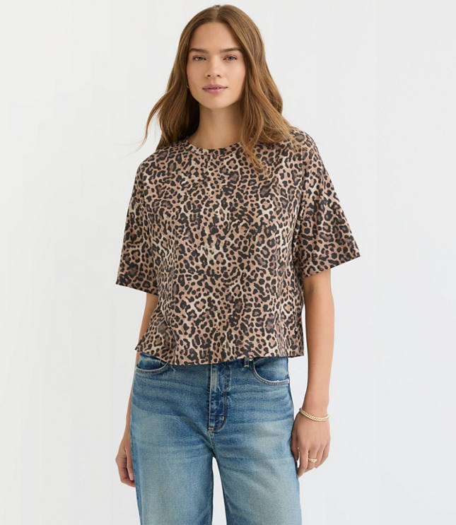 Leopard Print Modern Tee