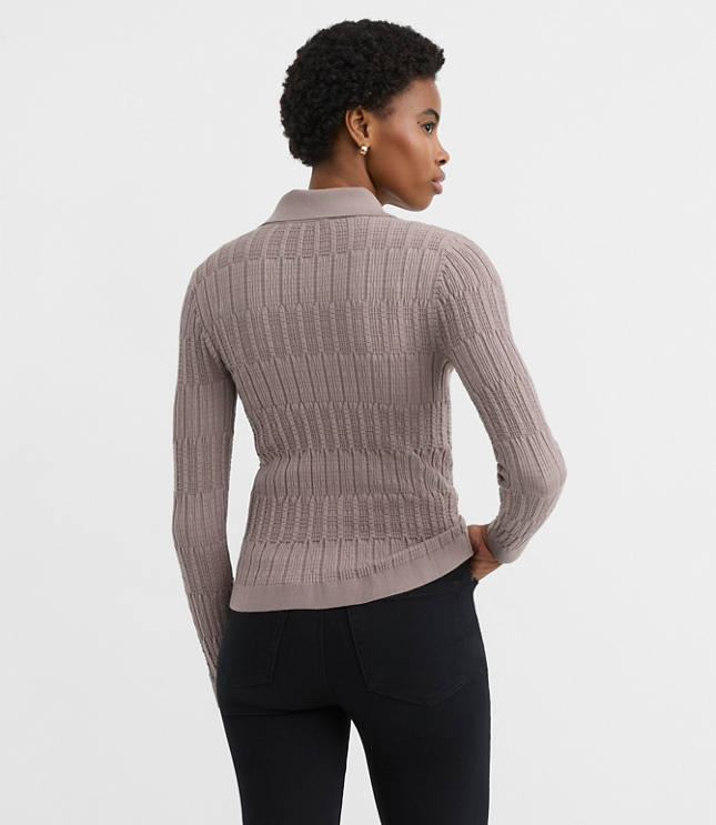 Smocked Ruffle Cardigan Top