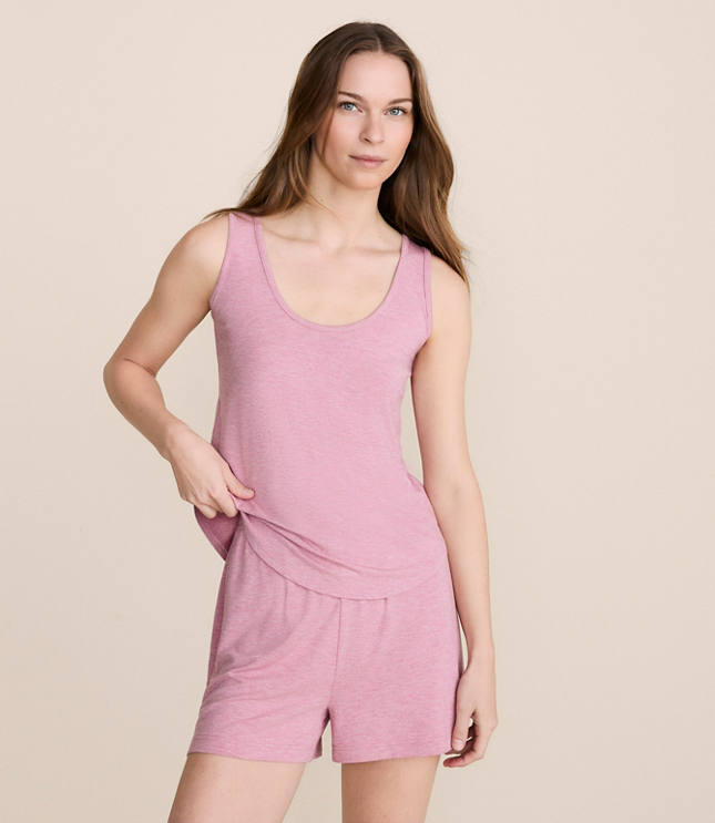 Lou & Grey Heathered Softened Modal Pajama Tank Top