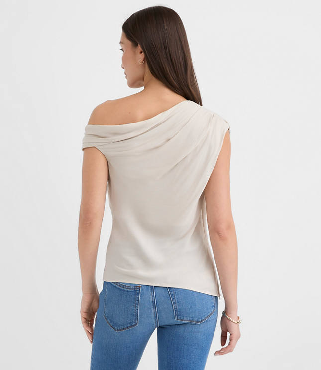 Gathered One Shoulder Top