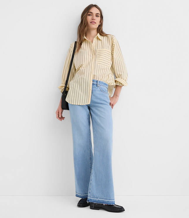 Striped Poplin Everyday Oversized Pocket Shirt