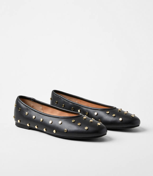 Studded Ballet Flats