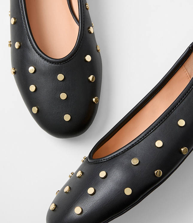 Studded Ballet Flats