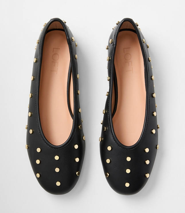Studded Ballet Flats