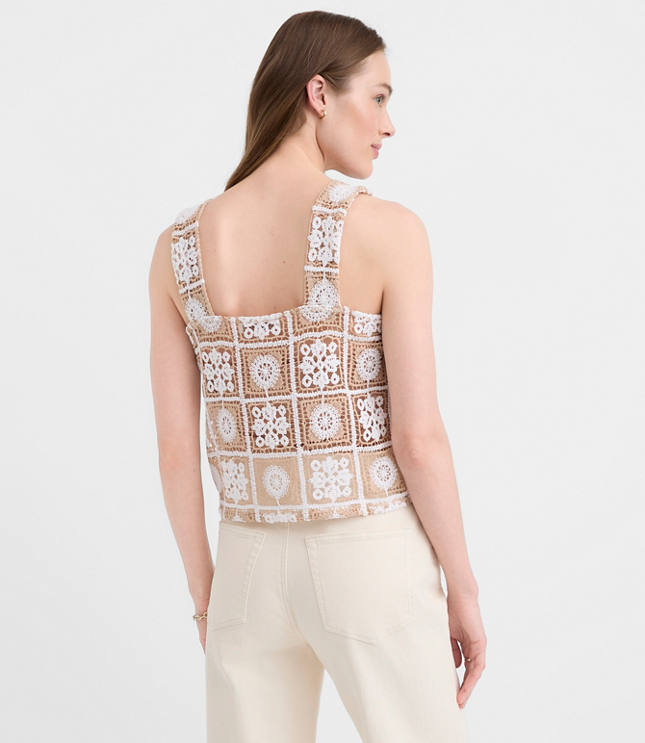 Tiled Crochet Tank Top