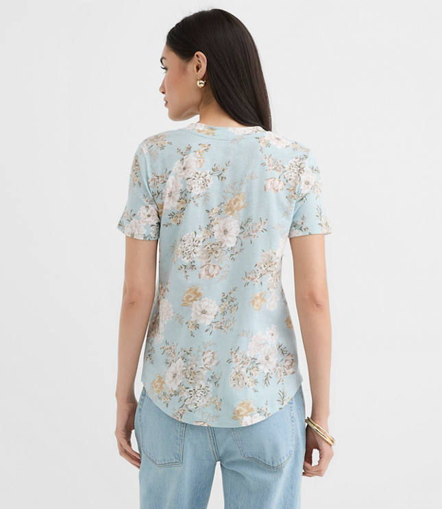 Floral Everyday V-Neck Tee
