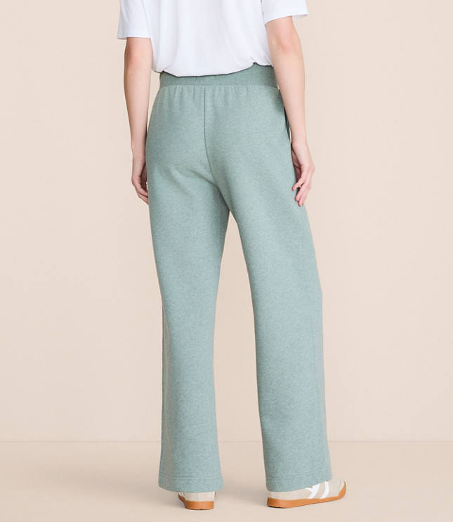 Lou & Grey Heathered Elite Fleece Wide Leg Sweatpants