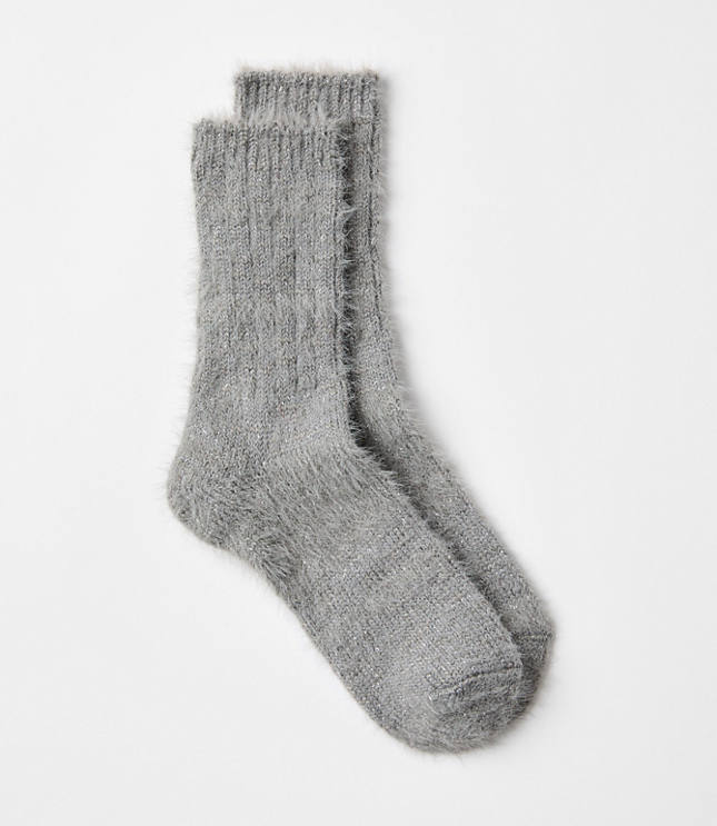 Shimmer Cozy Crew Socks