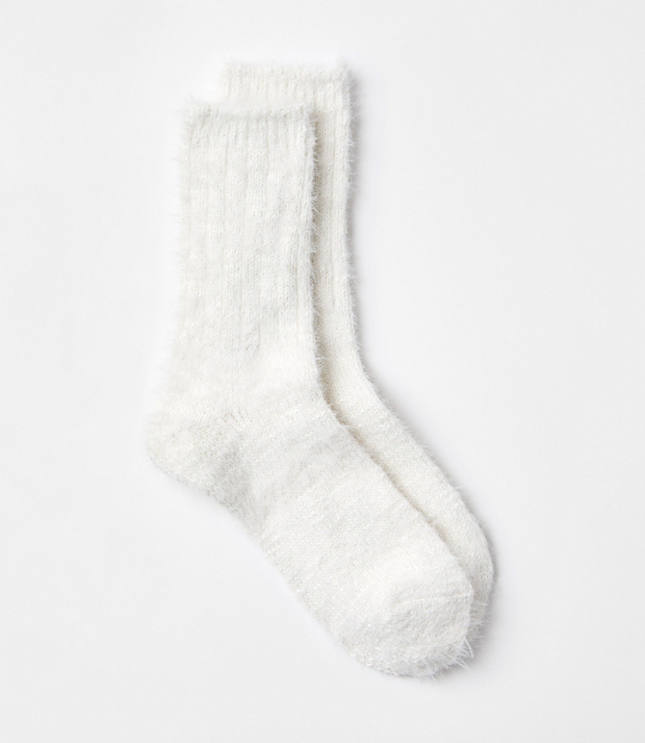 Shimmer Cozy Crew Socks