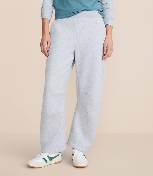 Petite Lou & Grey Heathered Elite Fleece Barrel Pants
